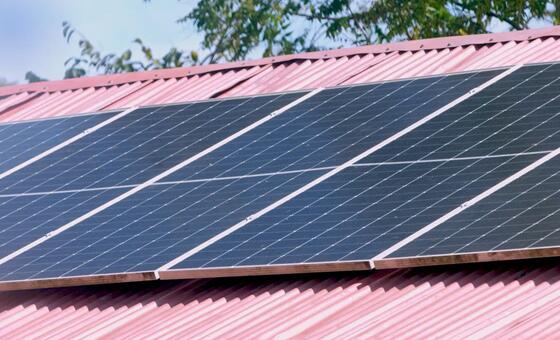 Солнечные панели в Кении.